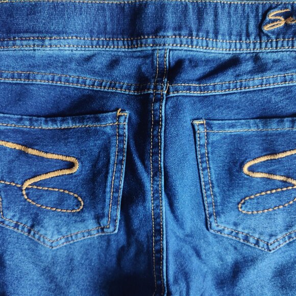 NWT Women's Seven7 Jeans Lounge Jeggings Indigo Dark Wash Knit Denim Size P/P - Picture 6 of 12